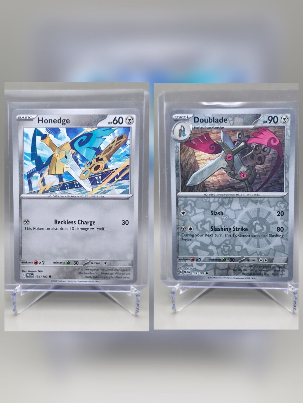 Pokémon TCG - Honedge -> Doublade - Paradox Rift - 131/182 & 132/182